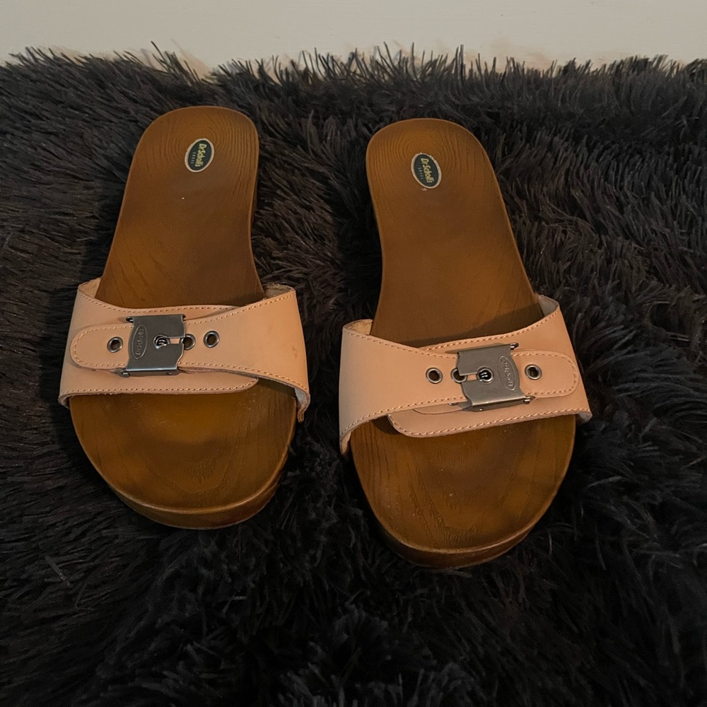 Dr. Scholl's TanBuckle Mules